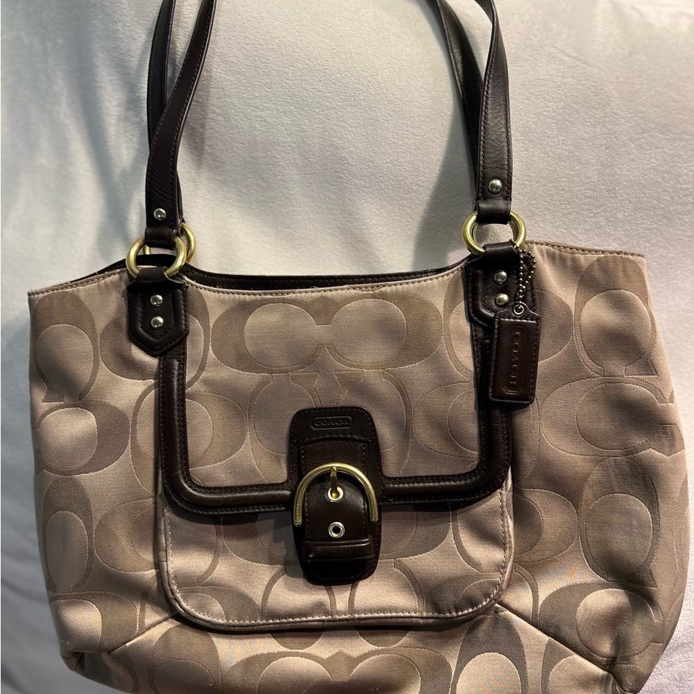Coach signature large shoulder bag